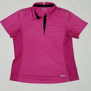 Pink Annika Cutter And Buck athletic top l